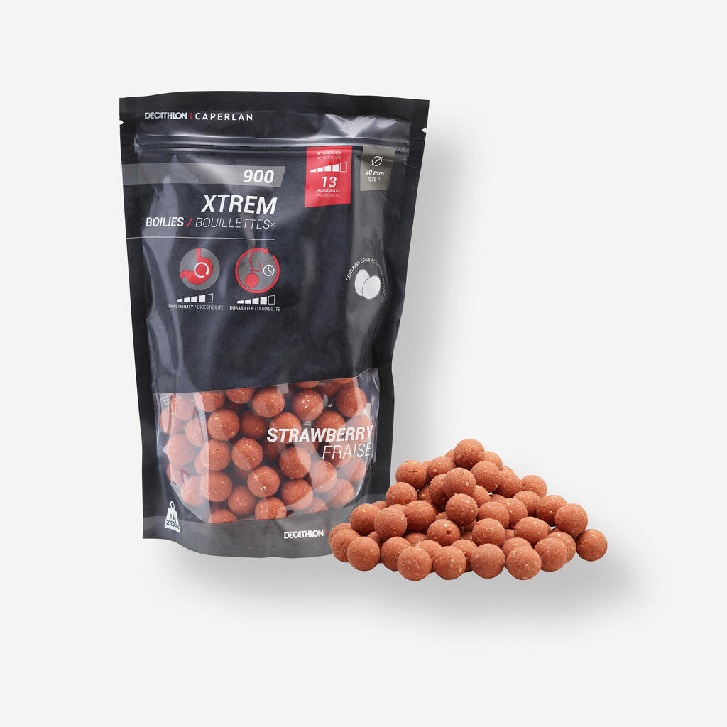 Boilies na lov kapra Xtrem 900 20 mm 1 kg Kôrovce - Čierne korenie