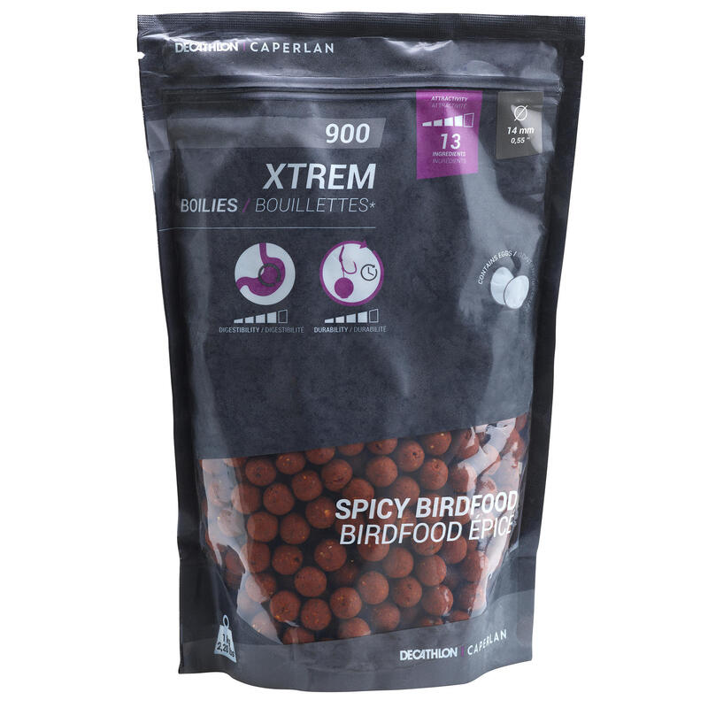 Boilies Pescuit la Crap XTREM 900 14mm 1kg Spicy