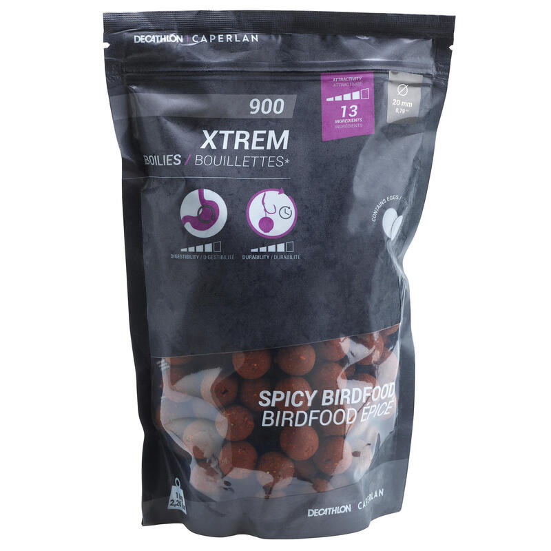 Boiles carp fishing XTREM 900 spicy 20mm 1kg