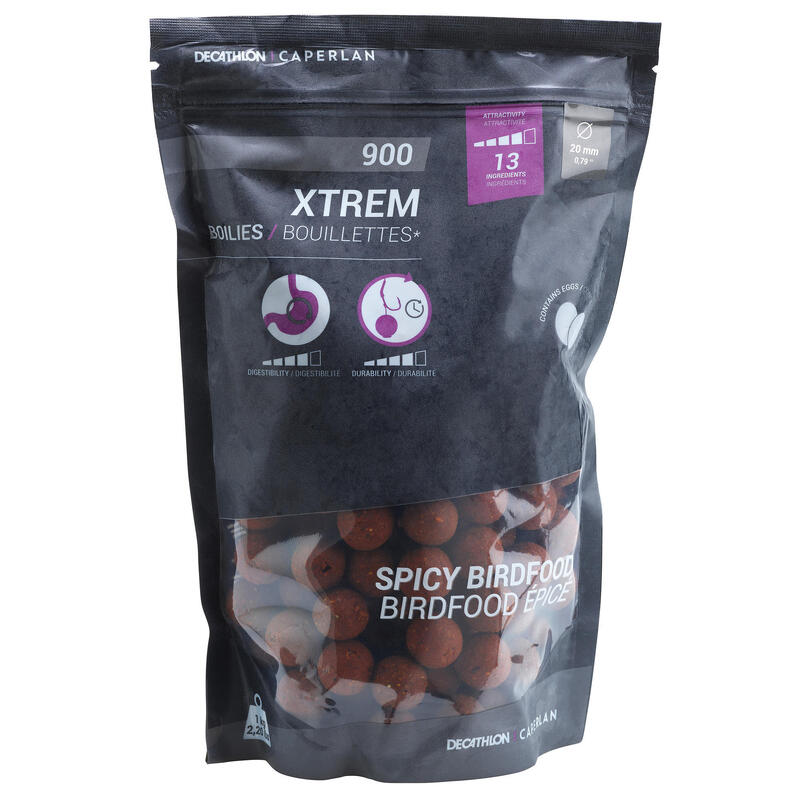 Kulki proteinowe Caperlan XTREM 900 20 mm spicy birdfood 1 kg