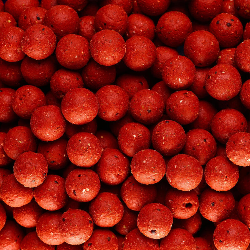 bouillettes pêche de la carpe Wellmix 14 mm fraise 1 kg