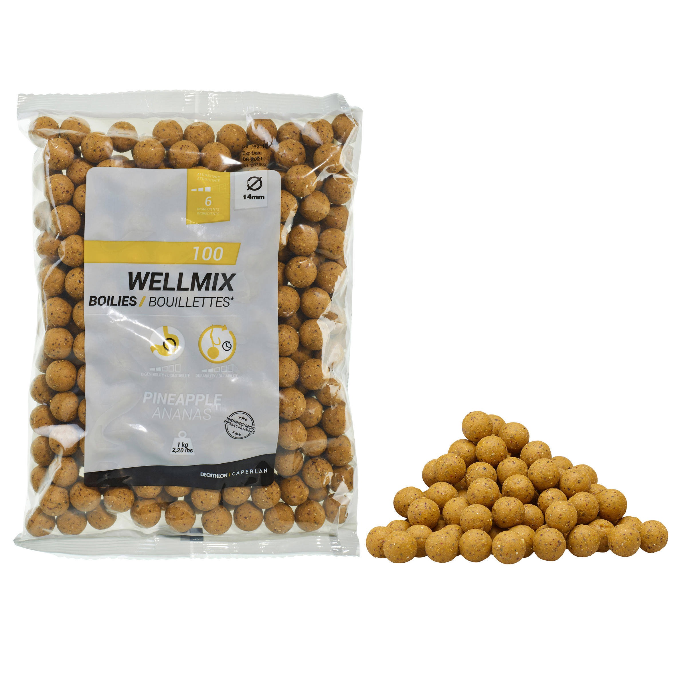 Boilies Wellmix 14 mm 1 kg