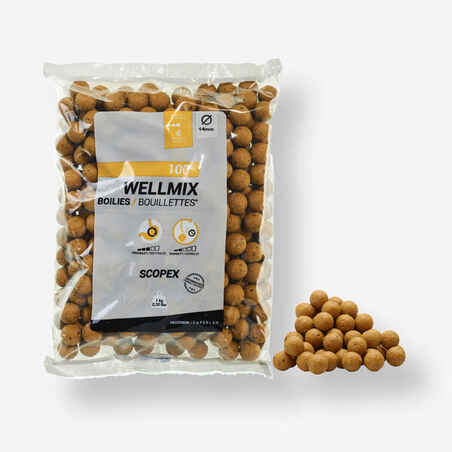 „Wellmix Scopex“ 14 mm 1 kg boiliai karpių žvejybai