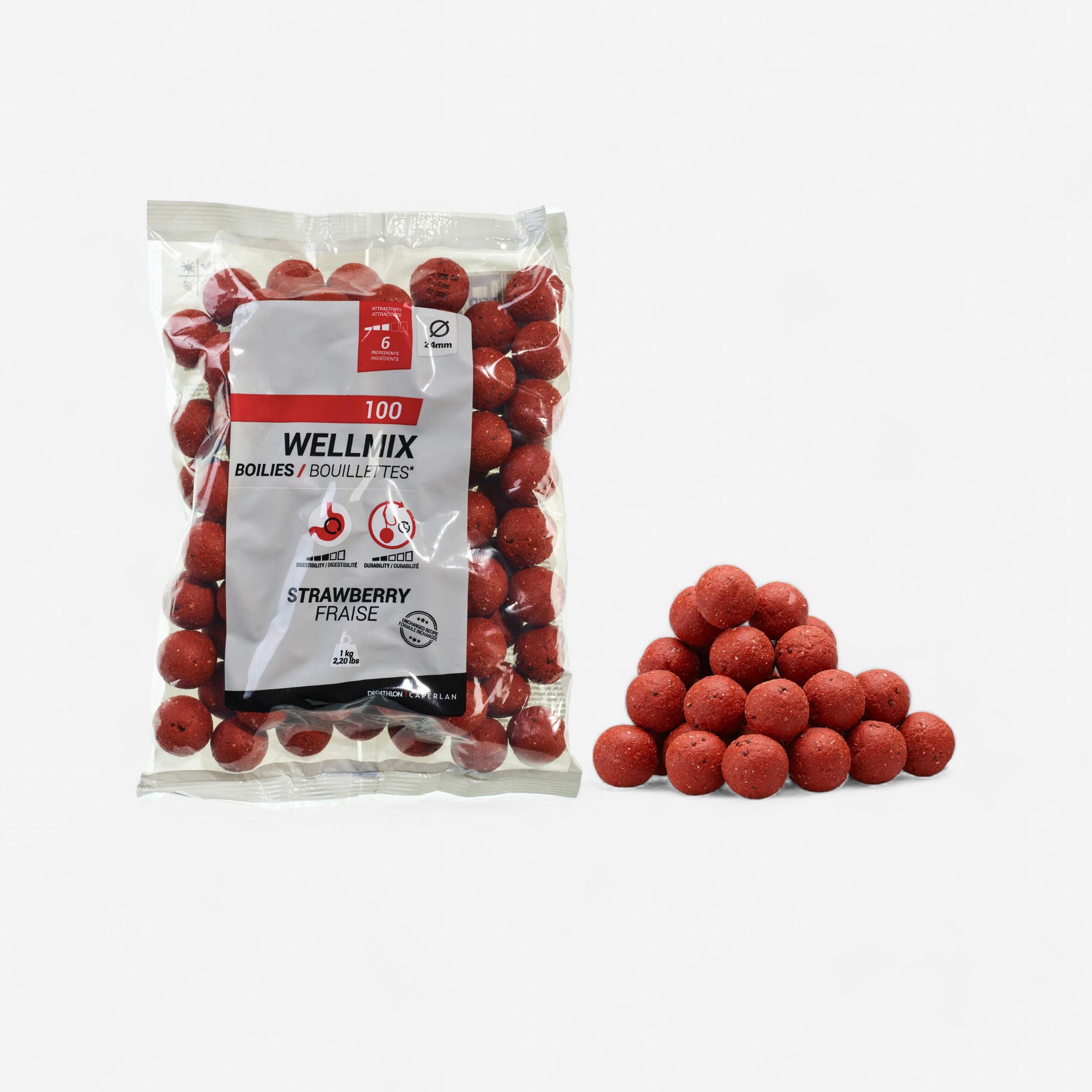 Bojli, epres, 24 mm, 1 kg - Wellmix Caperlan akciós termékkép 1