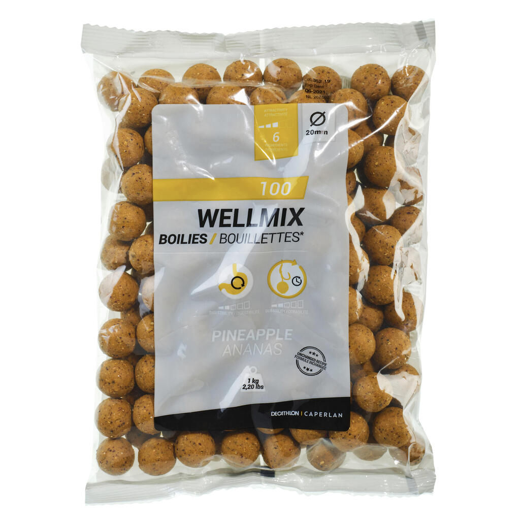 Boilas karpu makšķerēšanai “Wellmix”, 20 mm, 1 kg, ar krabju aromatizētāju