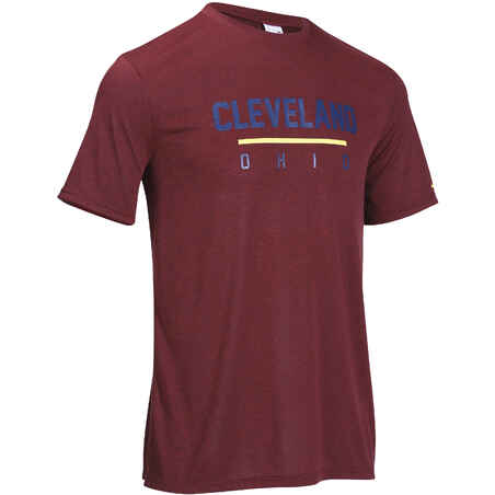 חולצת כדורסל T ‏Fast Cleveland לגברים - אדום