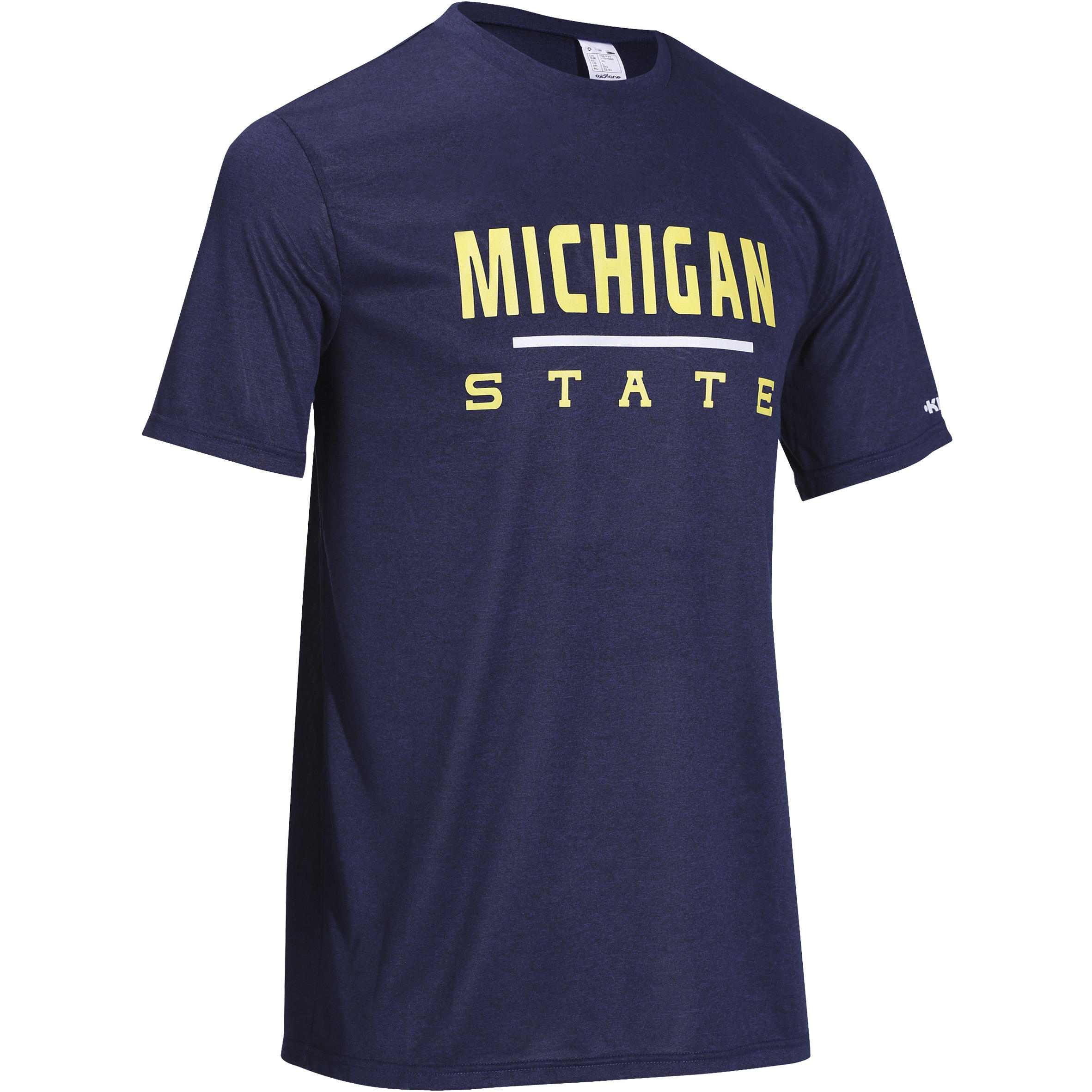 Fast Michigan Men's Basketball T-shirt - Blue Yellow 1/12