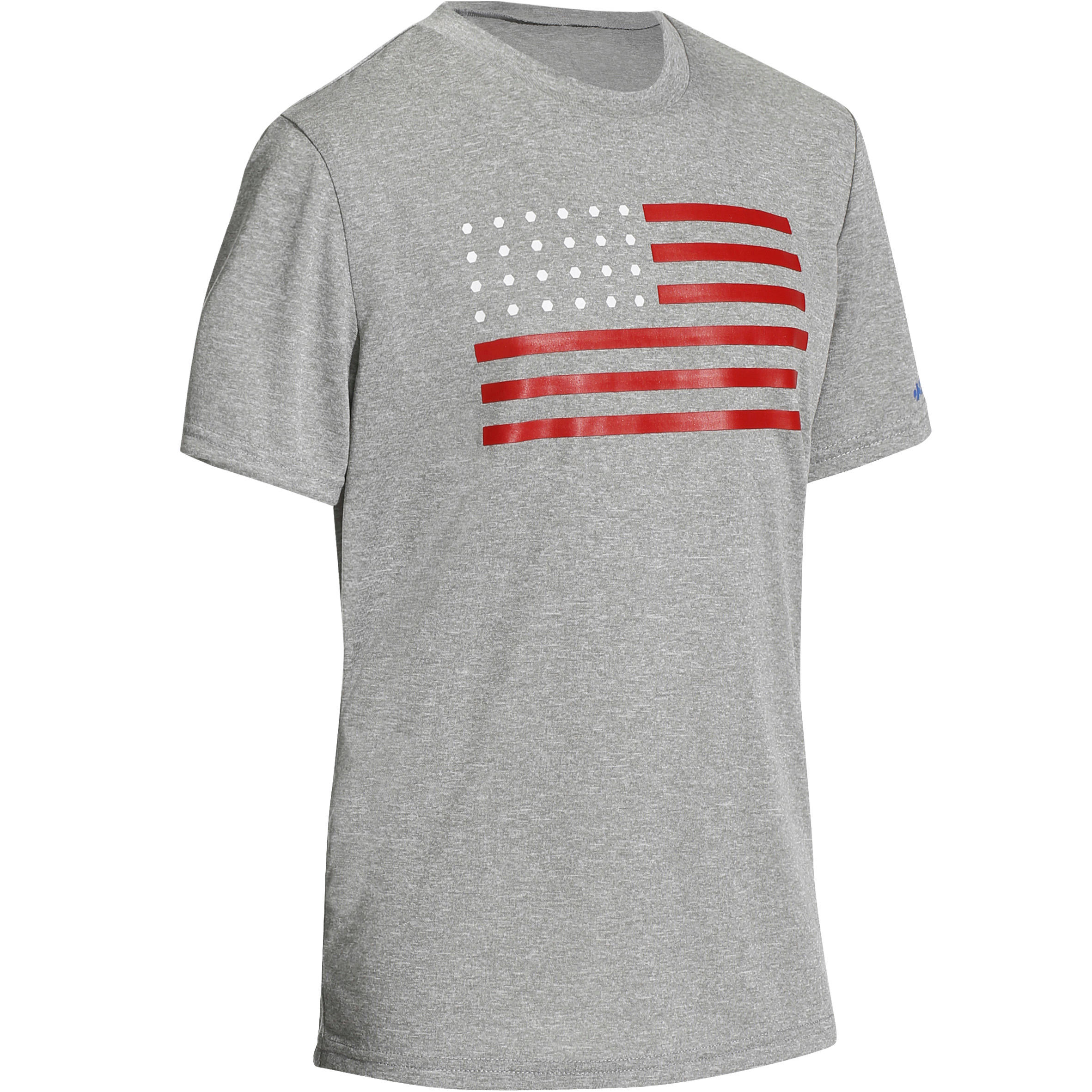 FAST Flag USA Junior Basketball T-Shirt - Grey 1/12