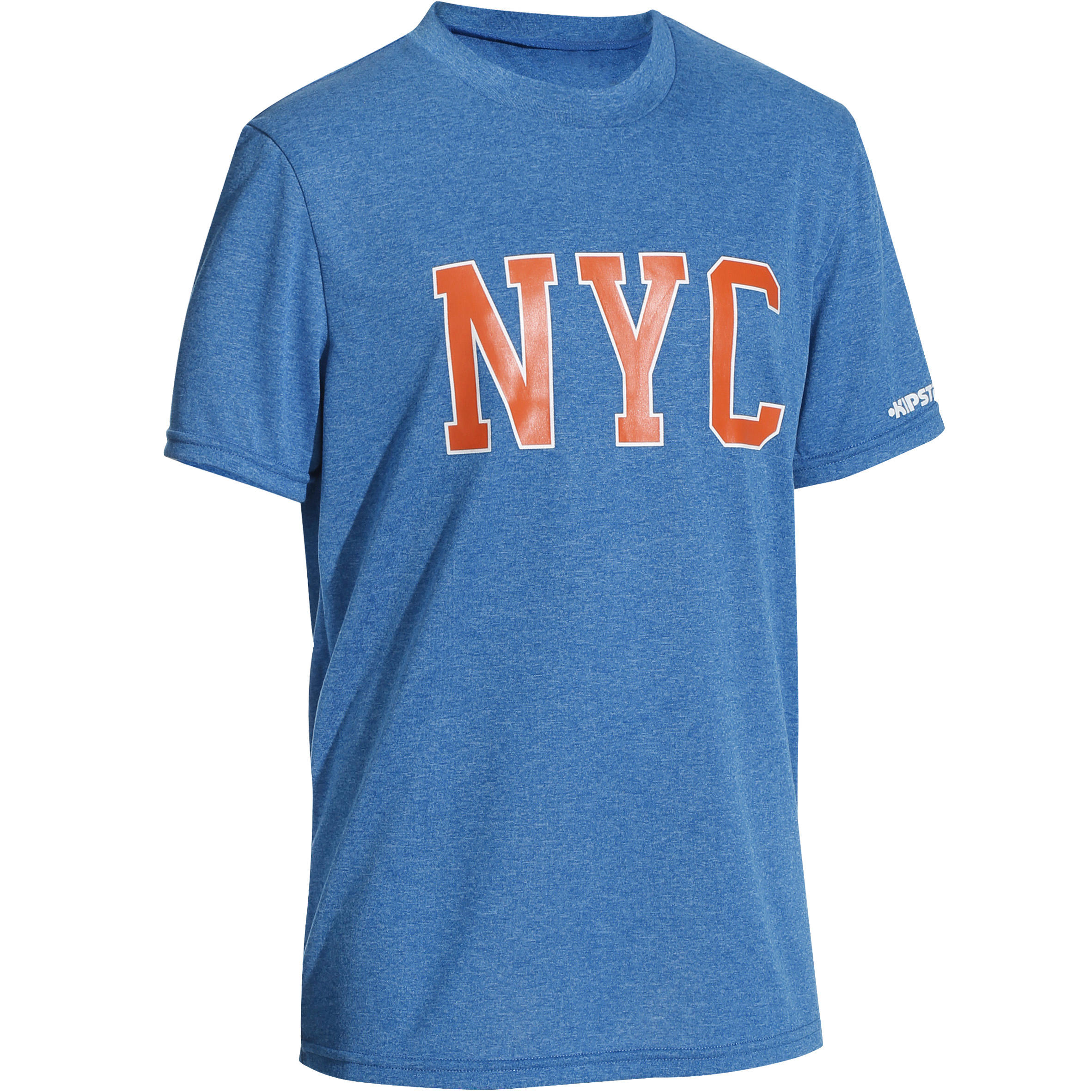 TARMAK Fast NYC Kids Basketball T-Shirt - Blue