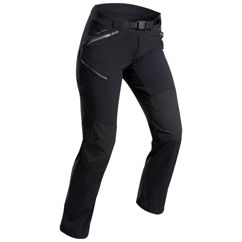 Pantalon softshell de randonnée - MH550 noir - enfant 2-6 ans