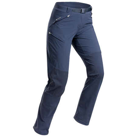 Pantalón de montaña y trekking Mujer Quechua MH500 azul