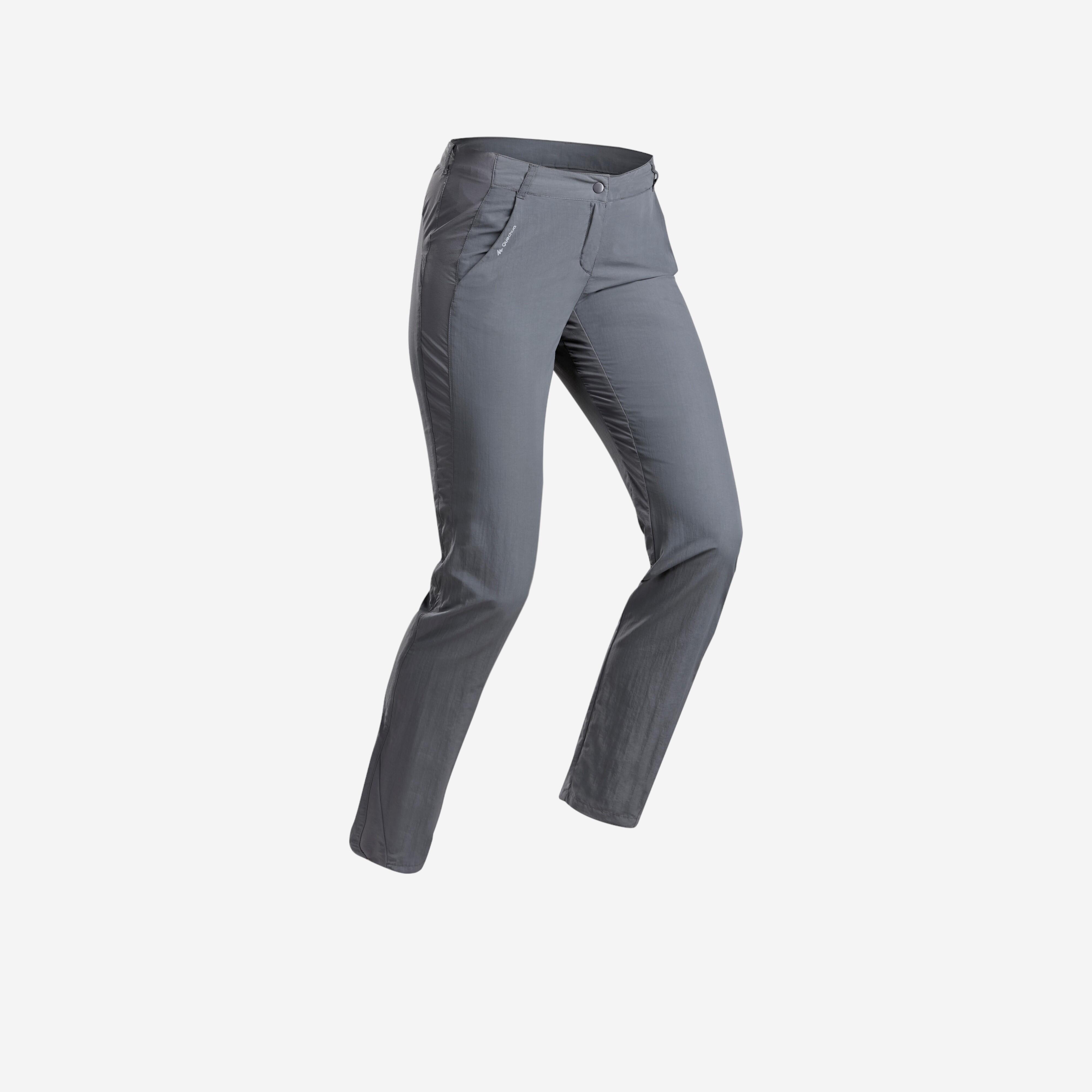 Pantalón de Montaña y Trekking de Mujer Quechua MH100 Gris - Decathlon