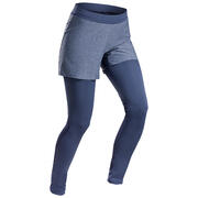 女款極速健行緊身短褲FH 900－藍色
