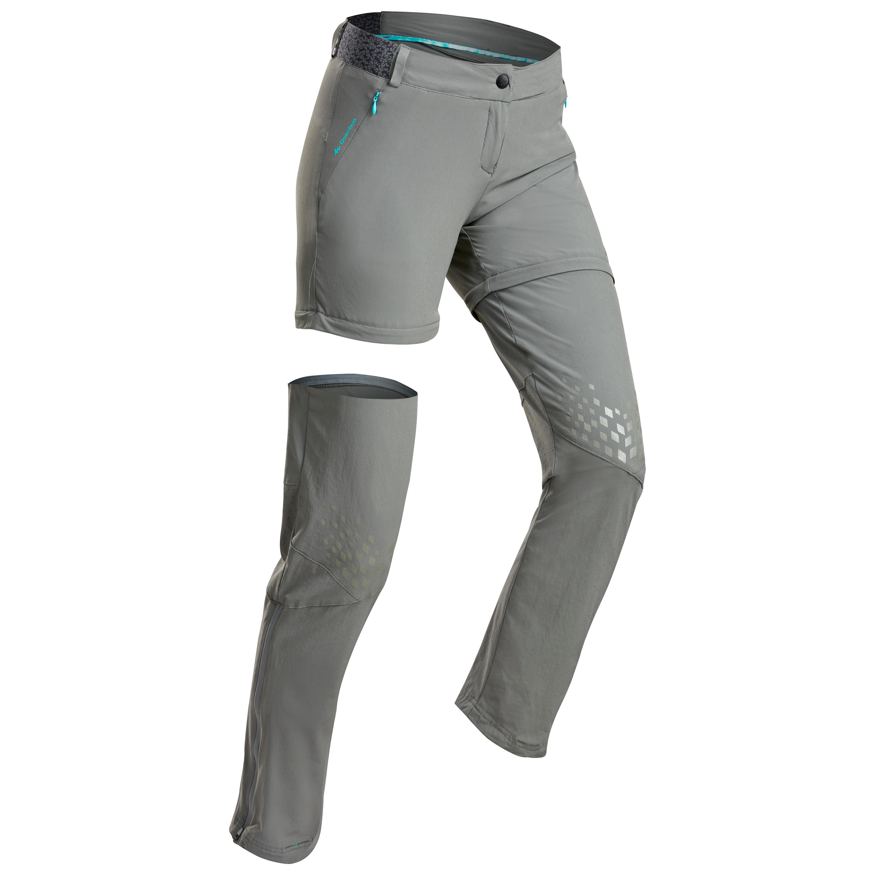 Women's convertible mountain hiking trousers - MH550 1/10