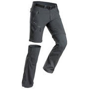Men's Hiking Pants MH550 (Modular) - Grey