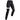 Women's Mountain Hiking convertible trousers - MH550- Black