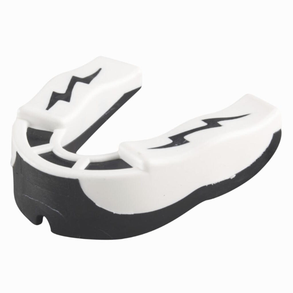 Kids'/Adult Medium Intensity Field Hockey Mouthguard V1.5 - White/Black