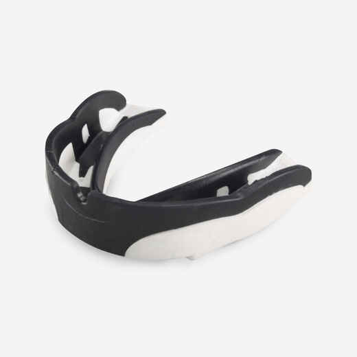 
      Kids'/Adult Medium Intensity Field Hockey Mouthguard V1.5 - White/Black
  