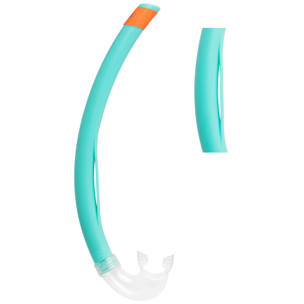 Kit palmes masque tuba de snorkeling SNK 500 enfant turquoise
