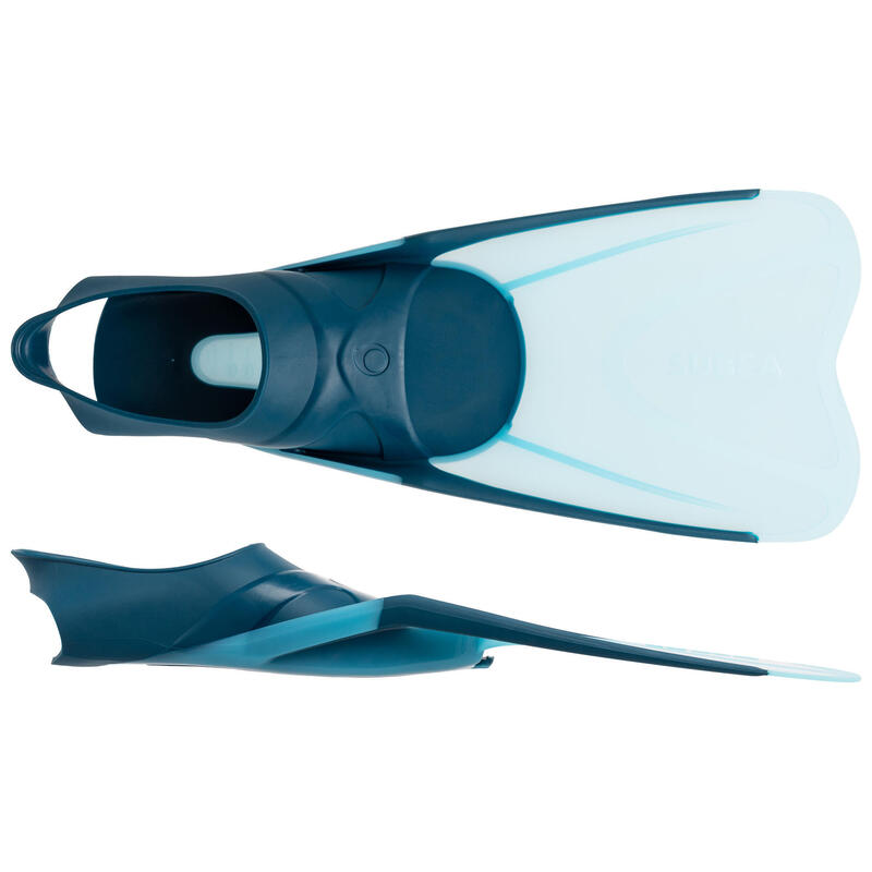 Kit Buceo Aletas Máscara Tubo Snorkel SNK 500 Adulto Azul