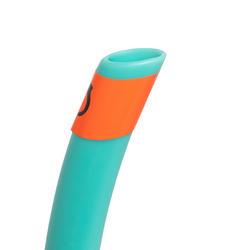 Kit palmes masque tuba de snorkeling SNK 500 enfant turquoise