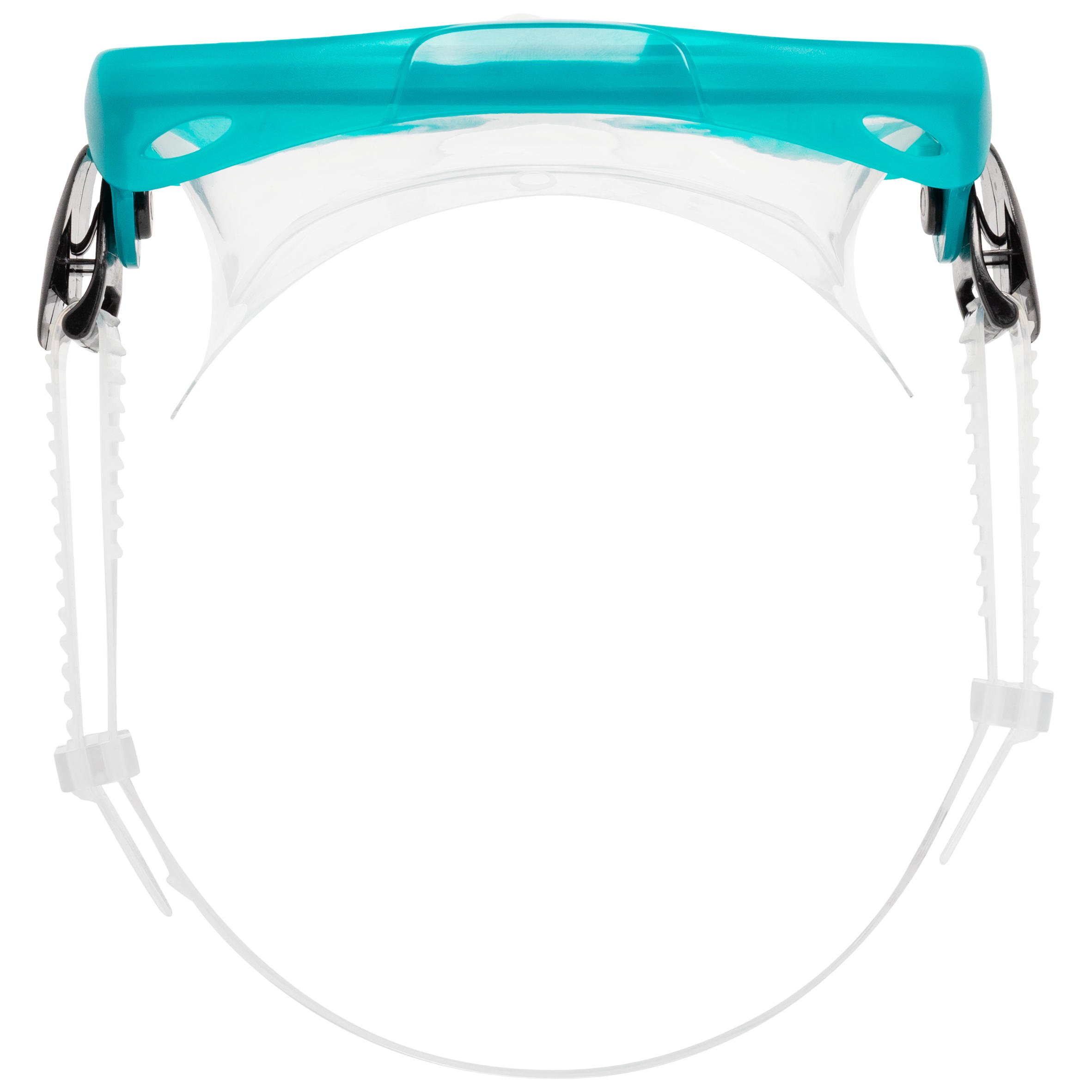 Adult’s diving snorkelling Fins Mask and Snorkel kit SNK 500 - pastel mint 5/13