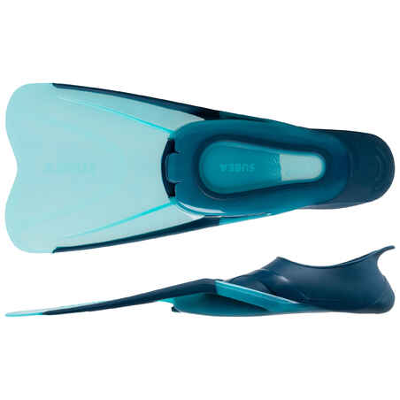 Kids' Snorkelling Mask Snorkel Fins Set SNK 500 - Turquoise
