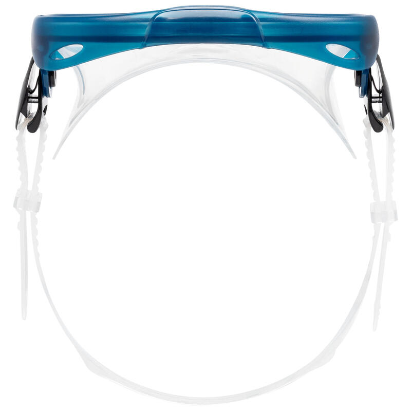 Set met duikvinnen, snorkel en snorkelbril voor kinderen SNK 500 turquoise