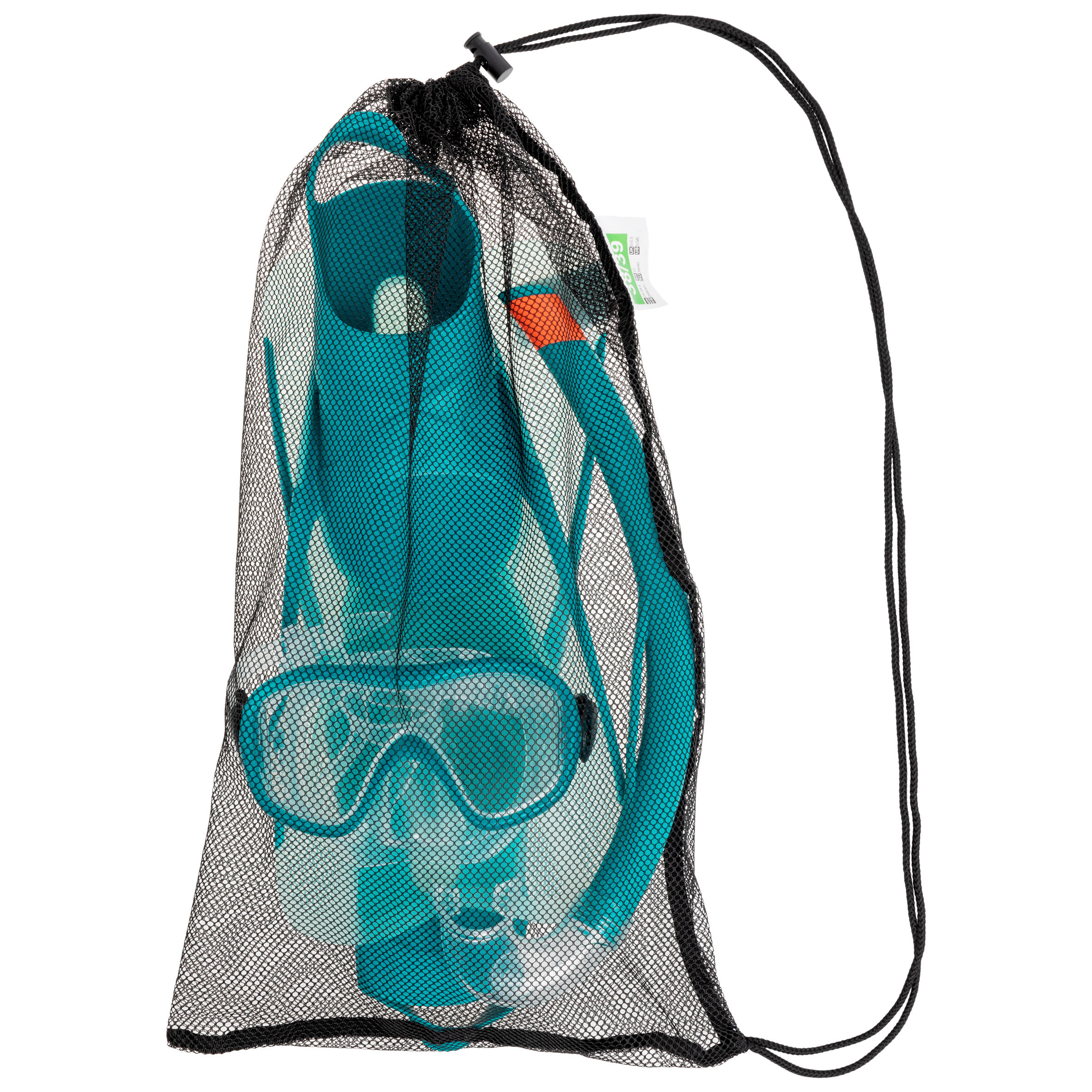 Adult’s diving snorkelling Fins Mask and Snorkel kit SNK 500 - pastel mint 13/13