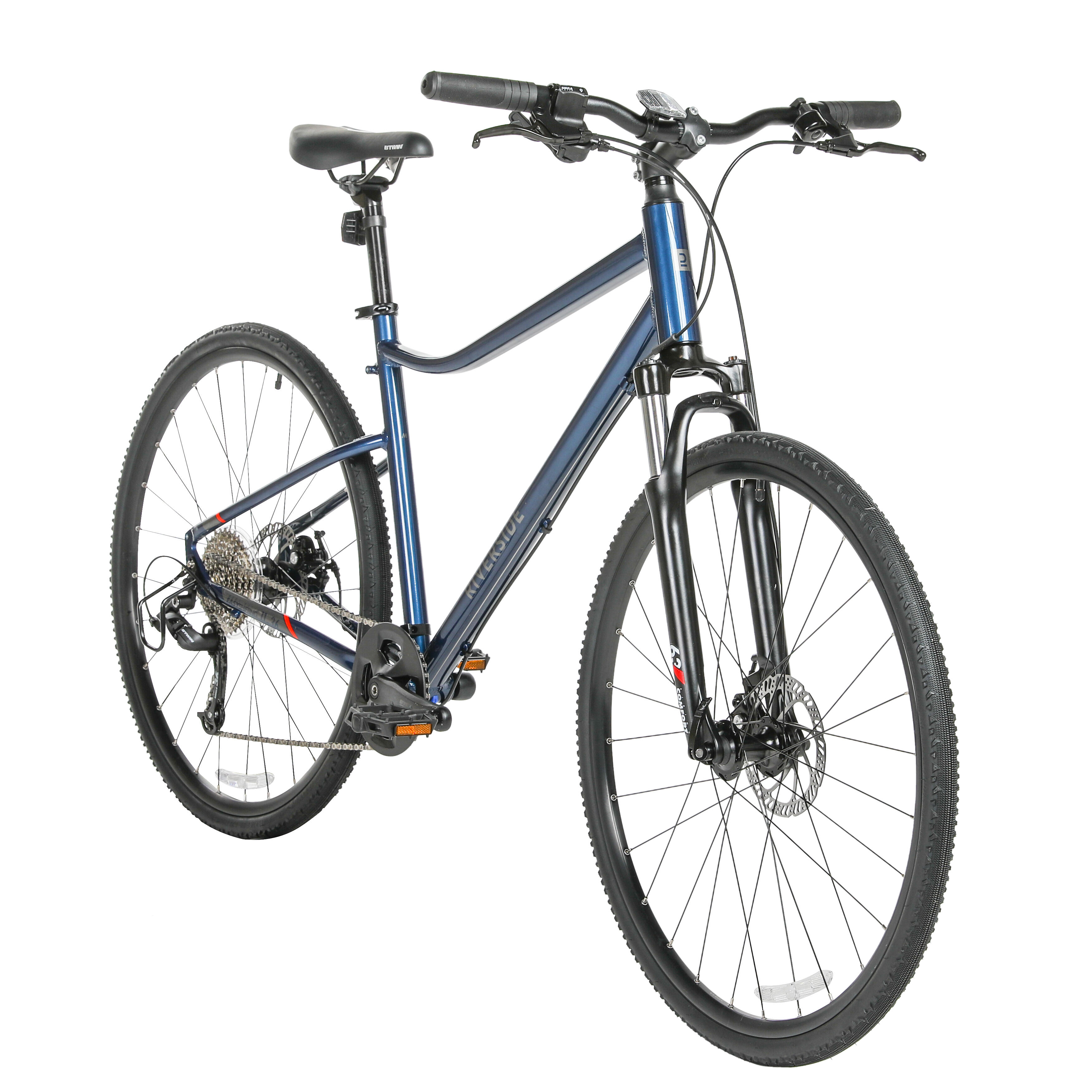 Hybrid Bike Riverside 500 9 speed Disc Brake Blue