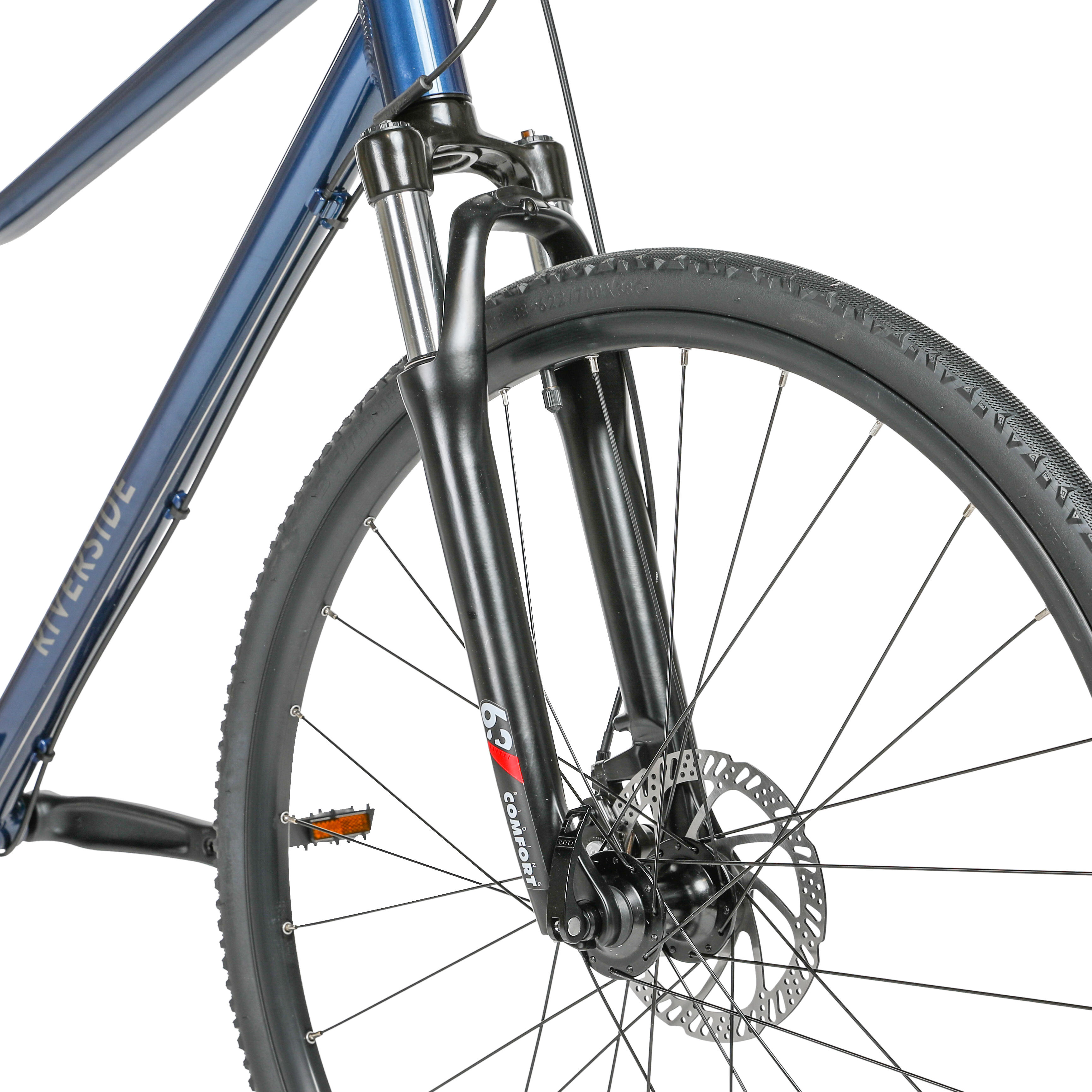 Hybrid Bike with Disc Brakes - HYTR 500 - RIVERSIDE