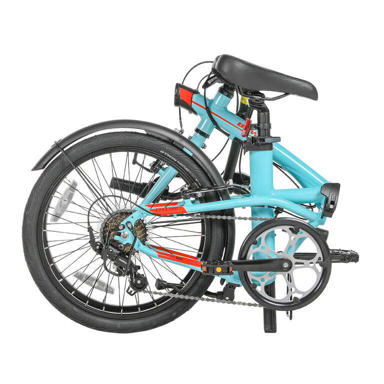 Folding Bike Tilt 500 Light Blue 20 inch