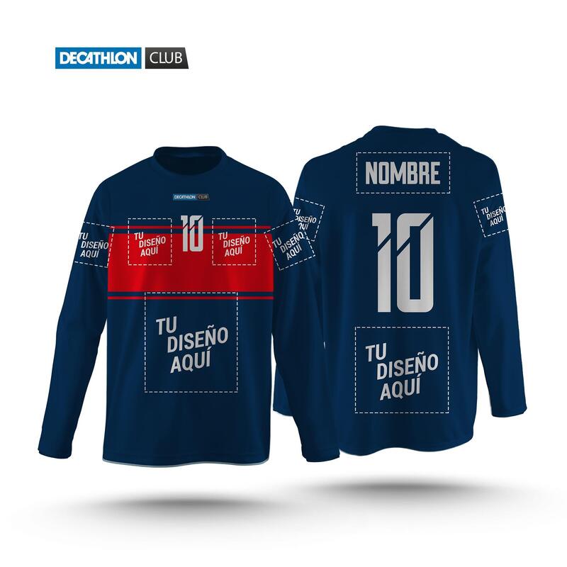 CAMISETA FÚTBOL SALA MANGA LARGA ADULTO PERSONALIZADA MODELO CUP