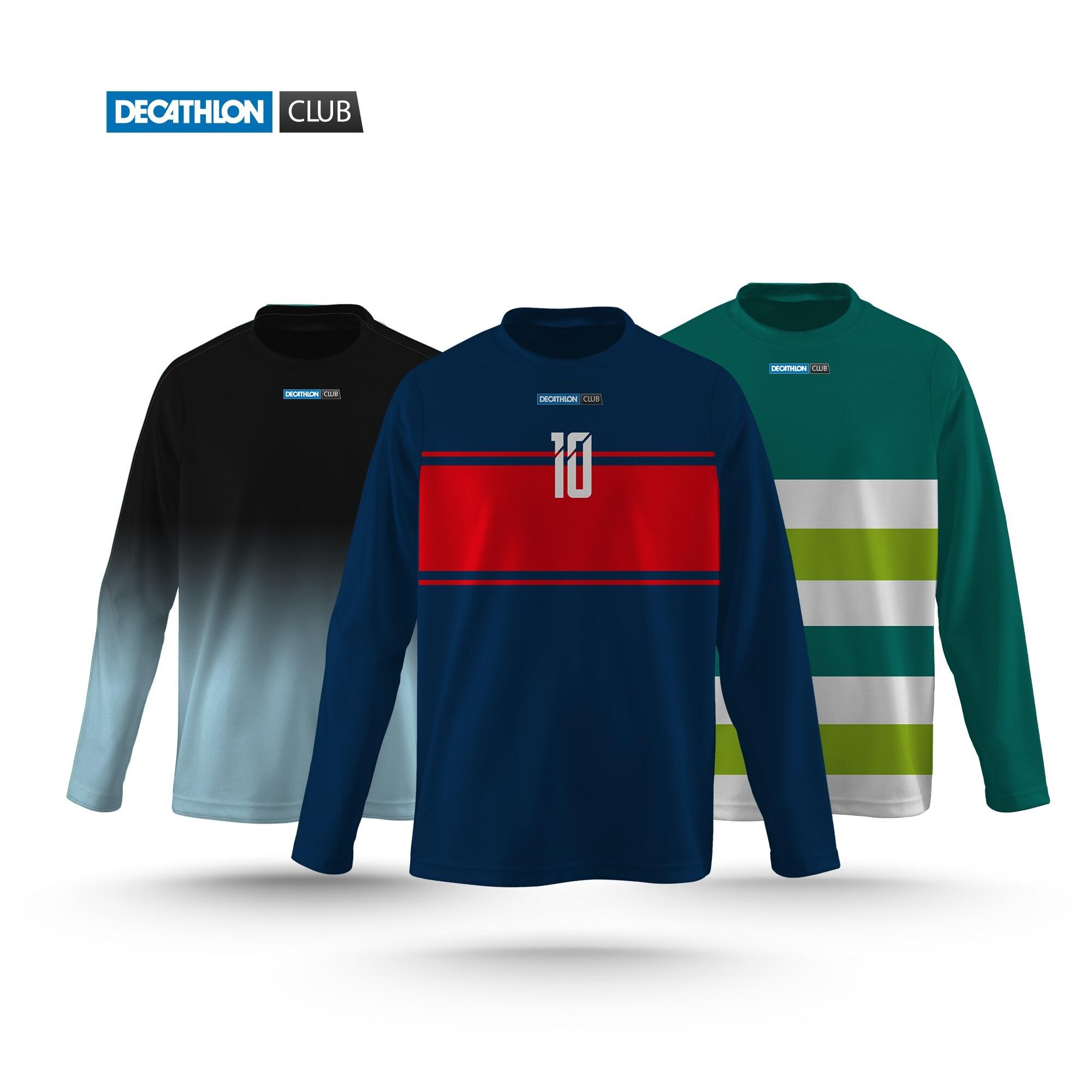 CAMISETA FÚTBOL SALA MANGA LARGA JÚNIOR PERSONALIZADA MODELO CUP 3/4