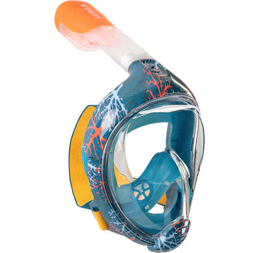 
      Detská celotvárová maska na šnorchlovanie Easybreath XS (6-10 r) modrá
  