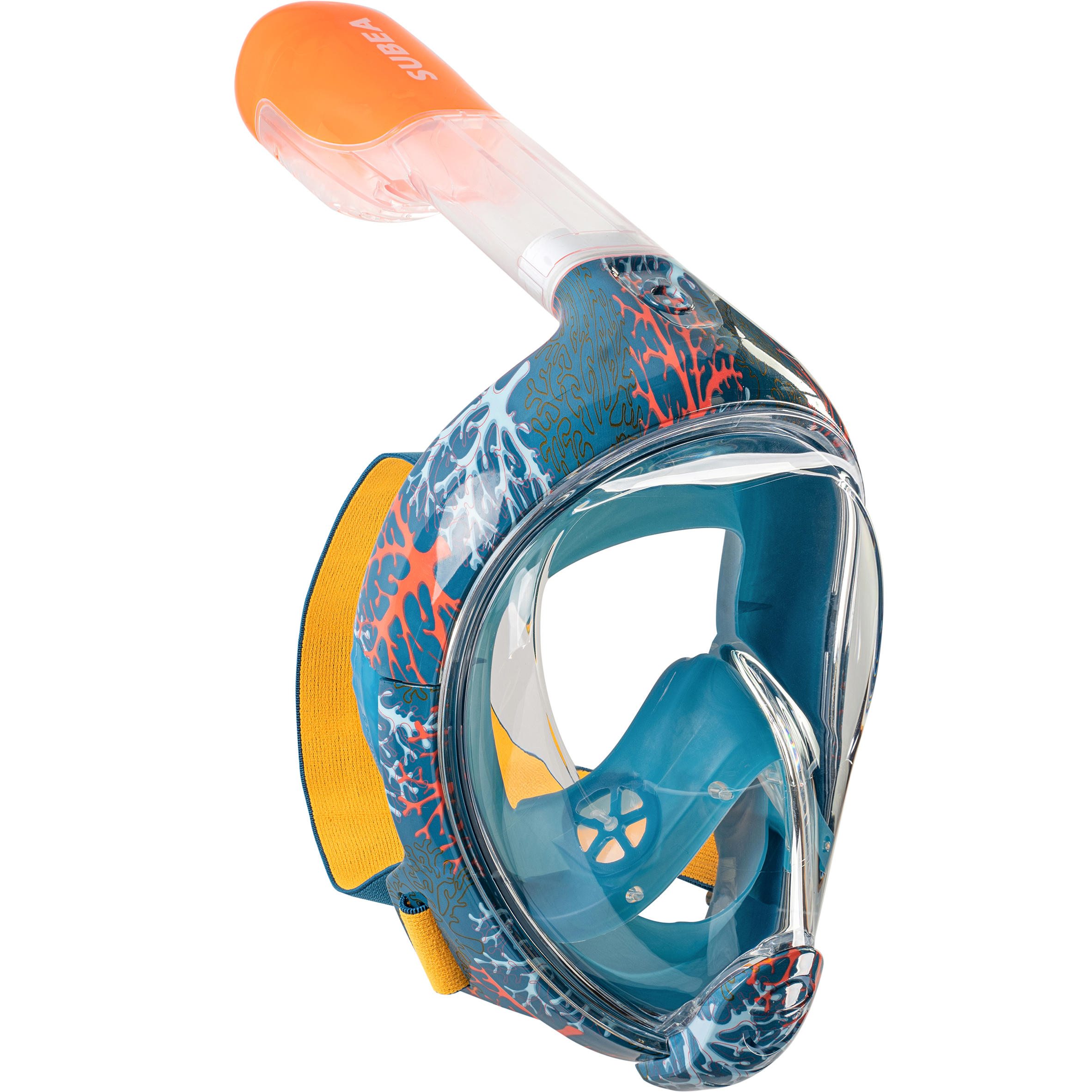 Mască Snorkeling la Suprafață Easybreath Corai Copii 6-10 ani Mărimea XS