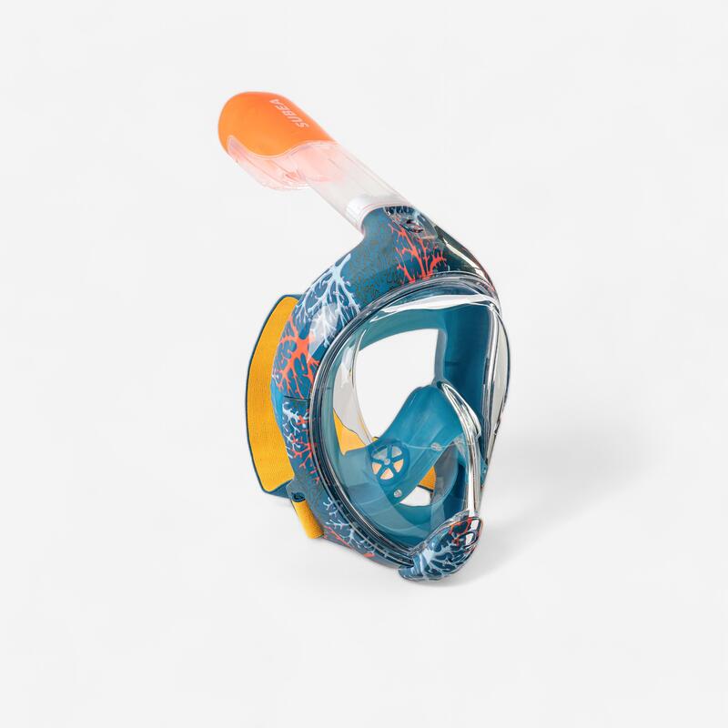 Masque Integral Snorkeling Enfant Easybreath Junior Xs 6 10ans Subea Decathlon