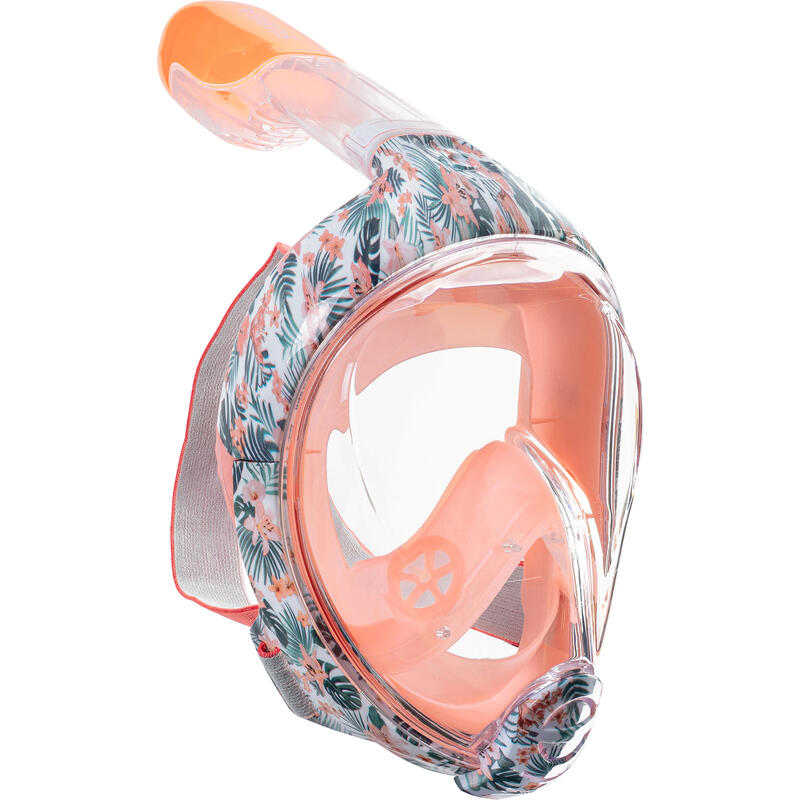 Maska do snorkelingu dla dzieci Subea Easybreath powierzchniowa JR XS Flower