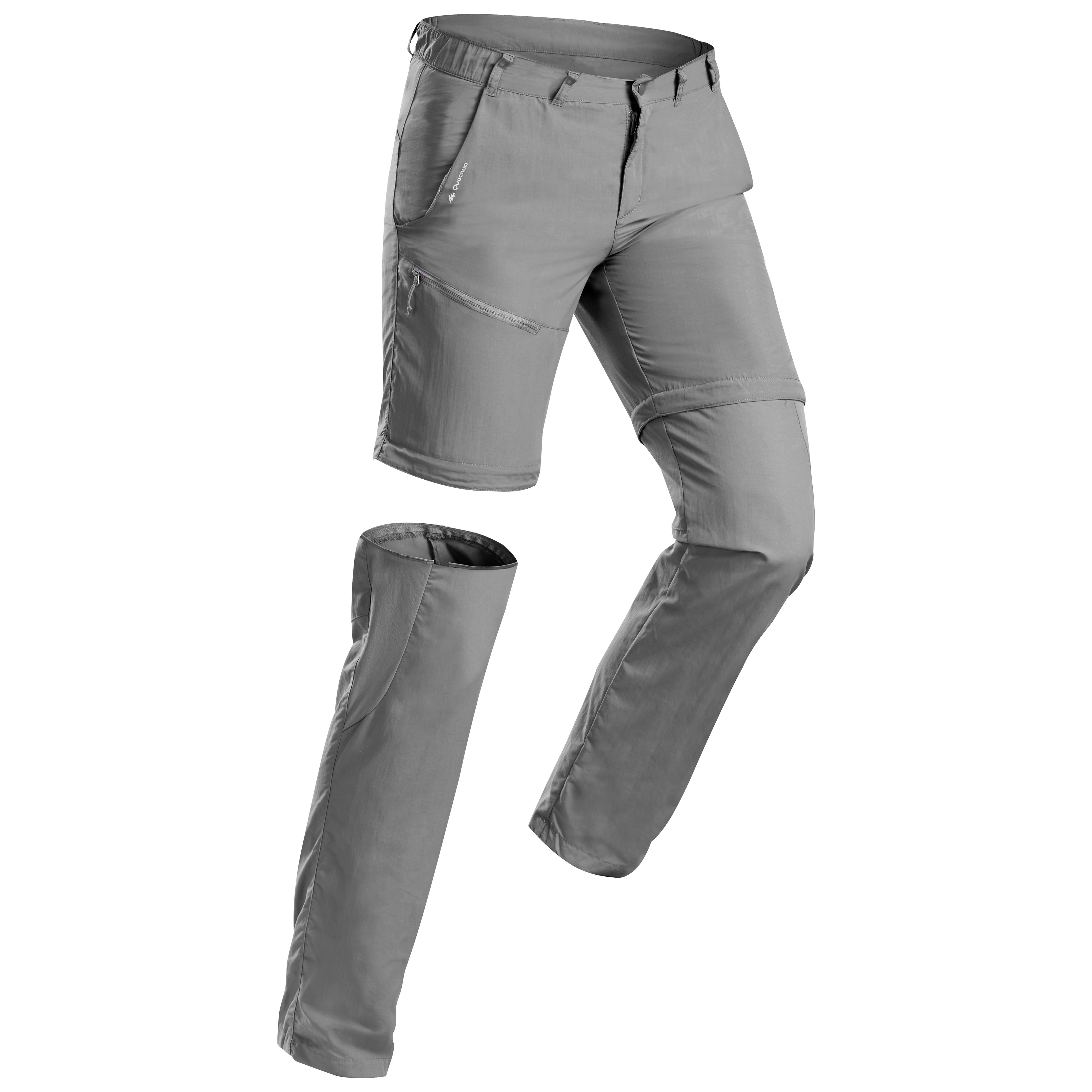 Pantalon Modulabil Drumeție la Munte MH150 gri bărbați decathlon.ro imagine 2022