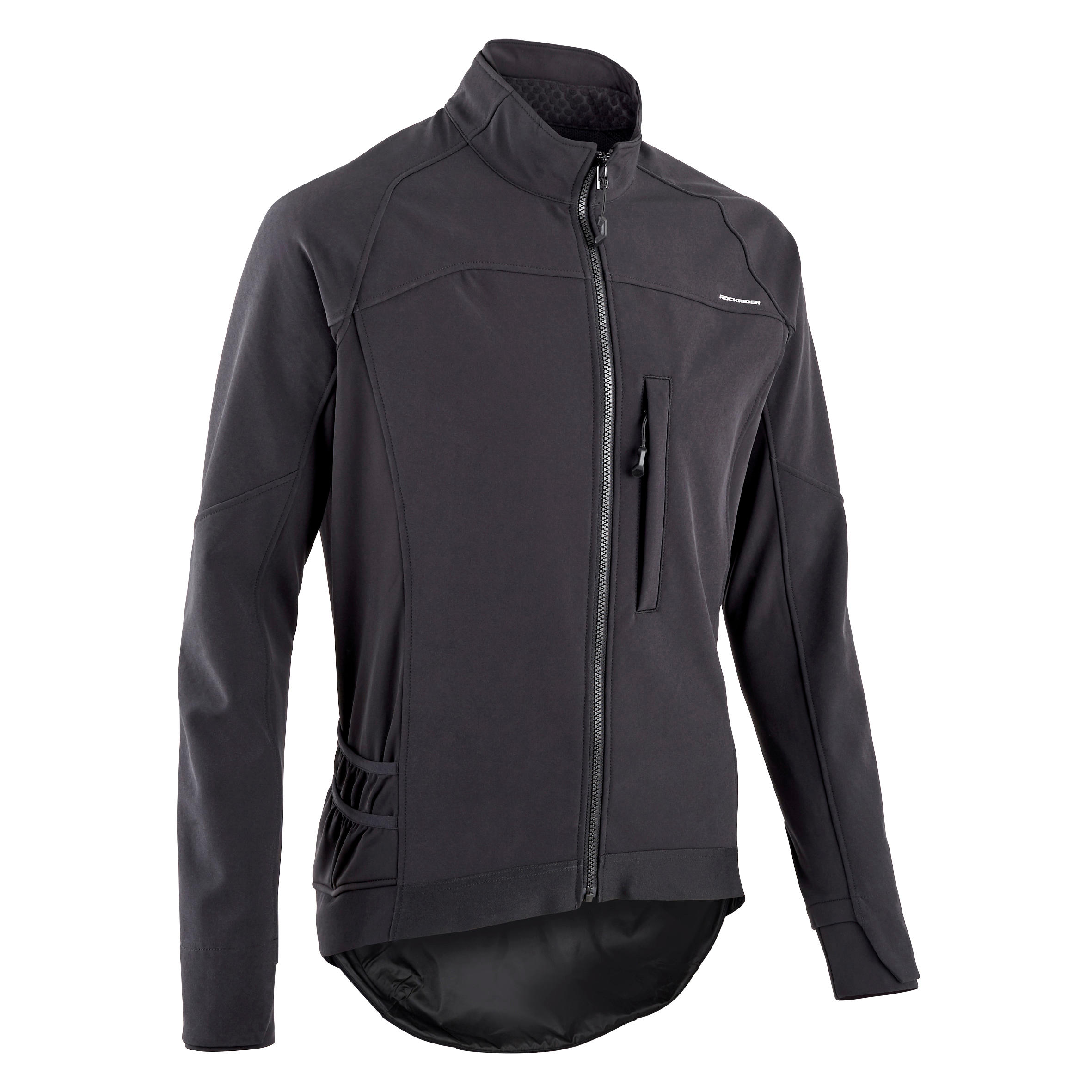 ROCKRIDER Men's Mountain Bike Touring Jacket ST 500 - Black