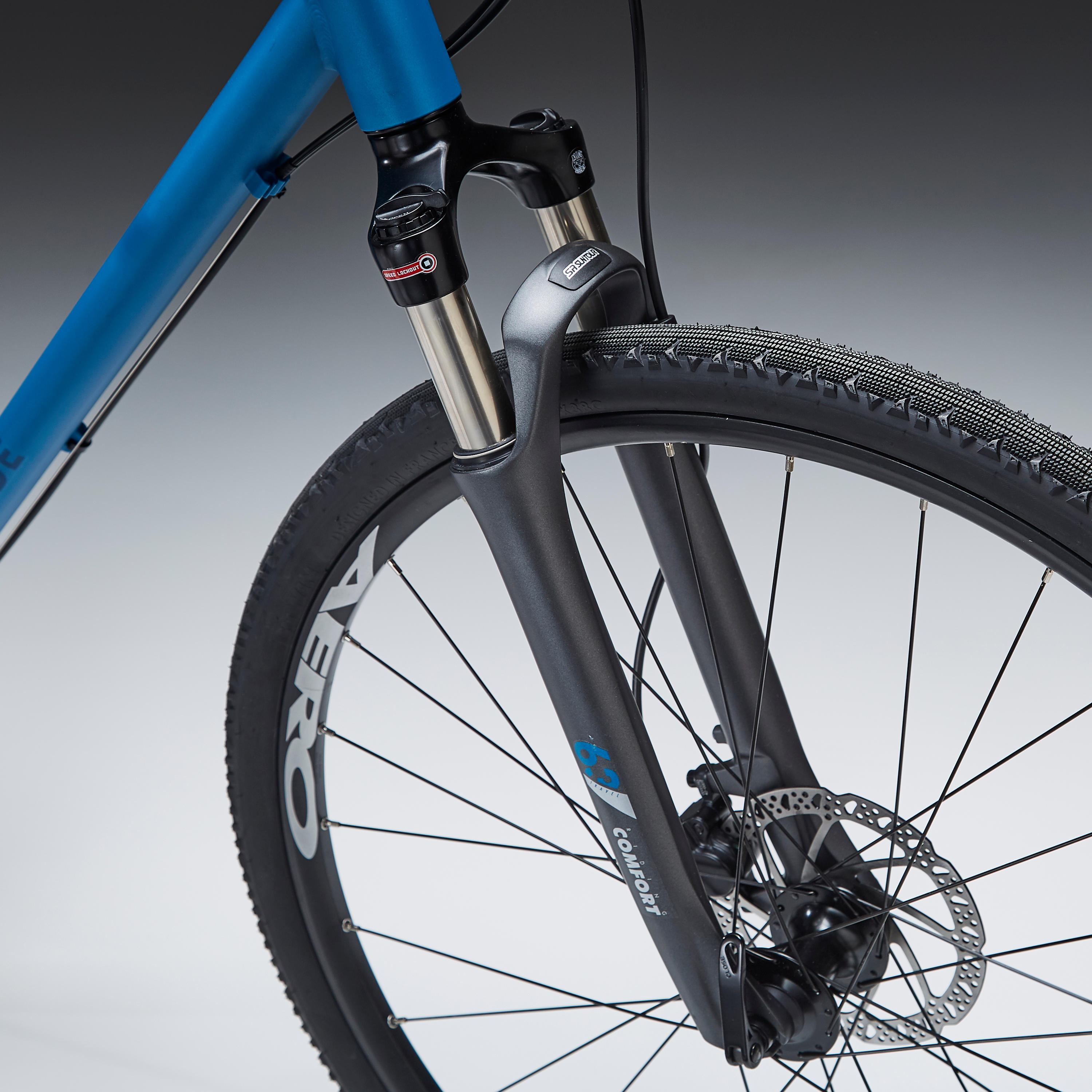 Riverside 900 Hybrid Bike - Blue 4/9