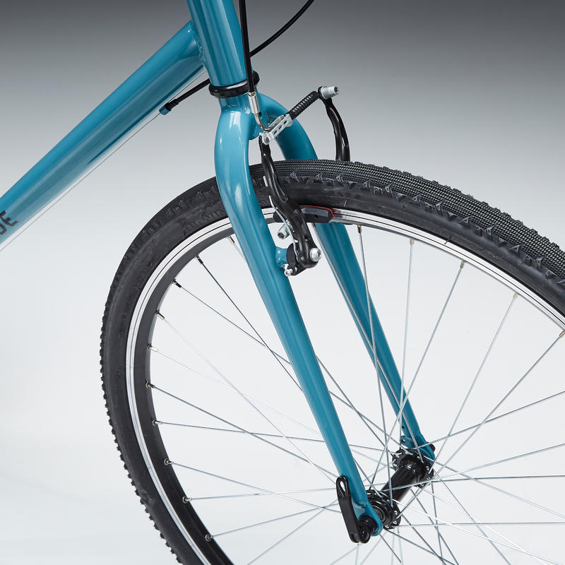 HYBRID BIKE RIVERSIDE 120 Blue Decathlon