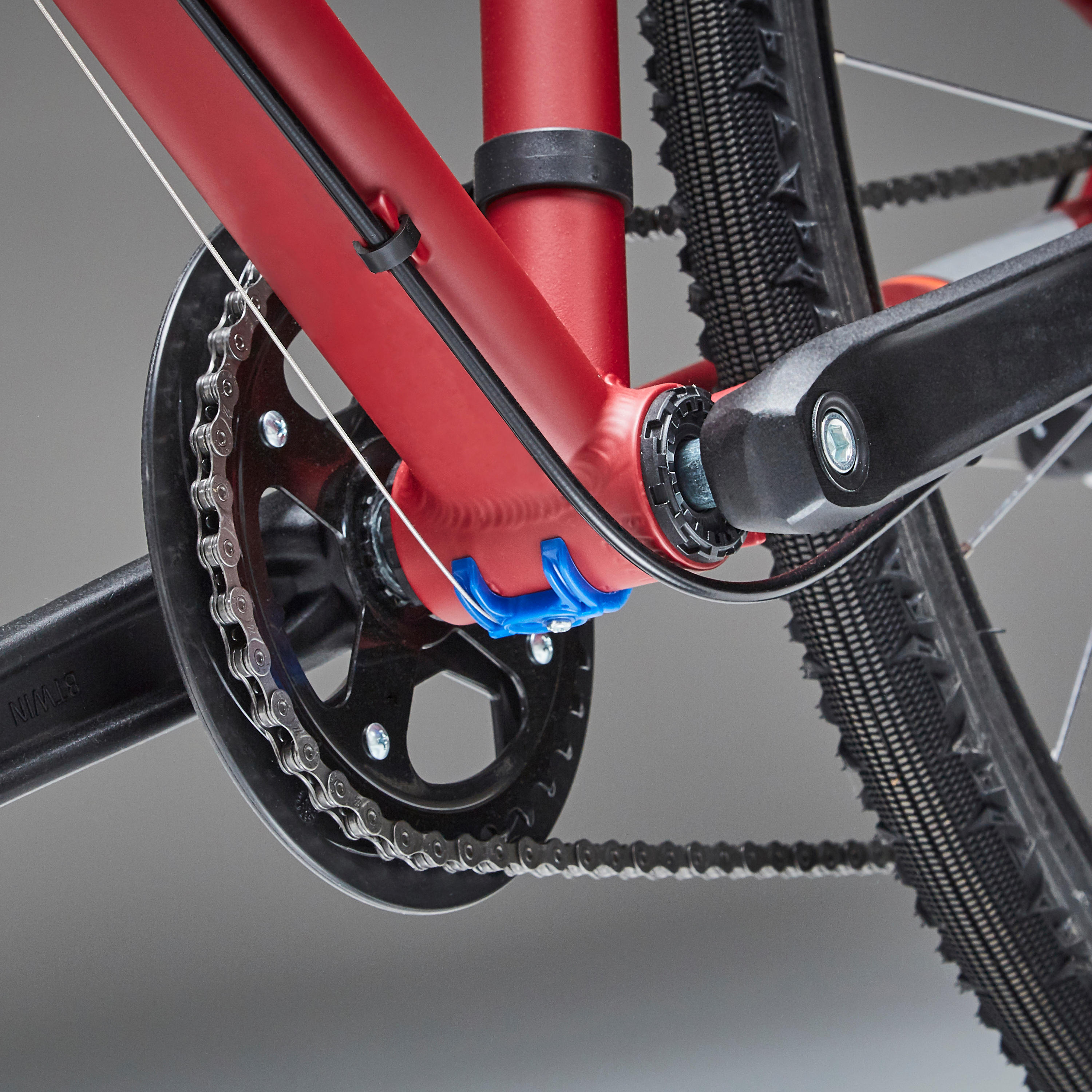 HYBRID BIKE RIVERSIDE 500 - burgundy - Decathlon
