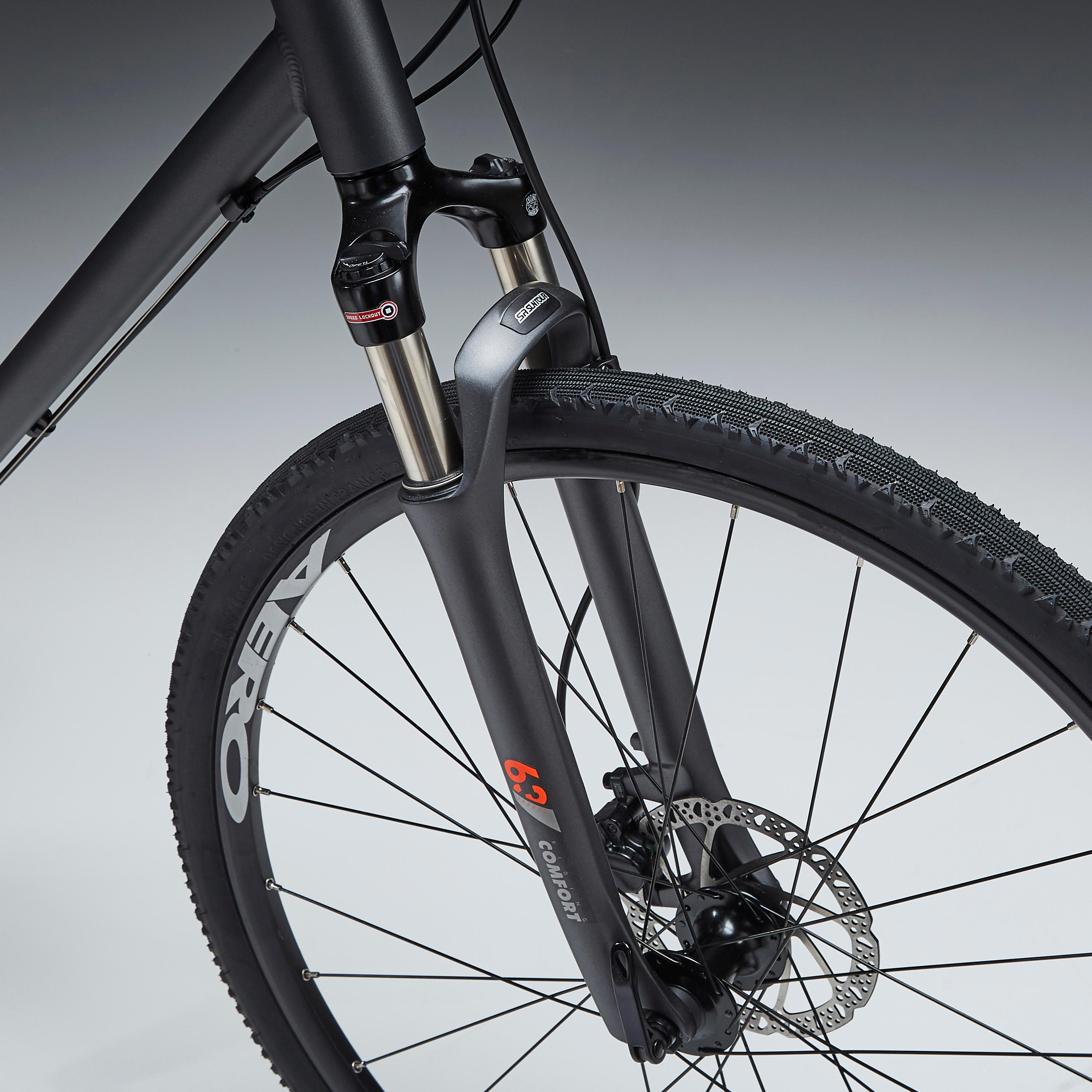 HYBRID BIKE RIVERSIDE 900 - GREY/ORANGE 4/11