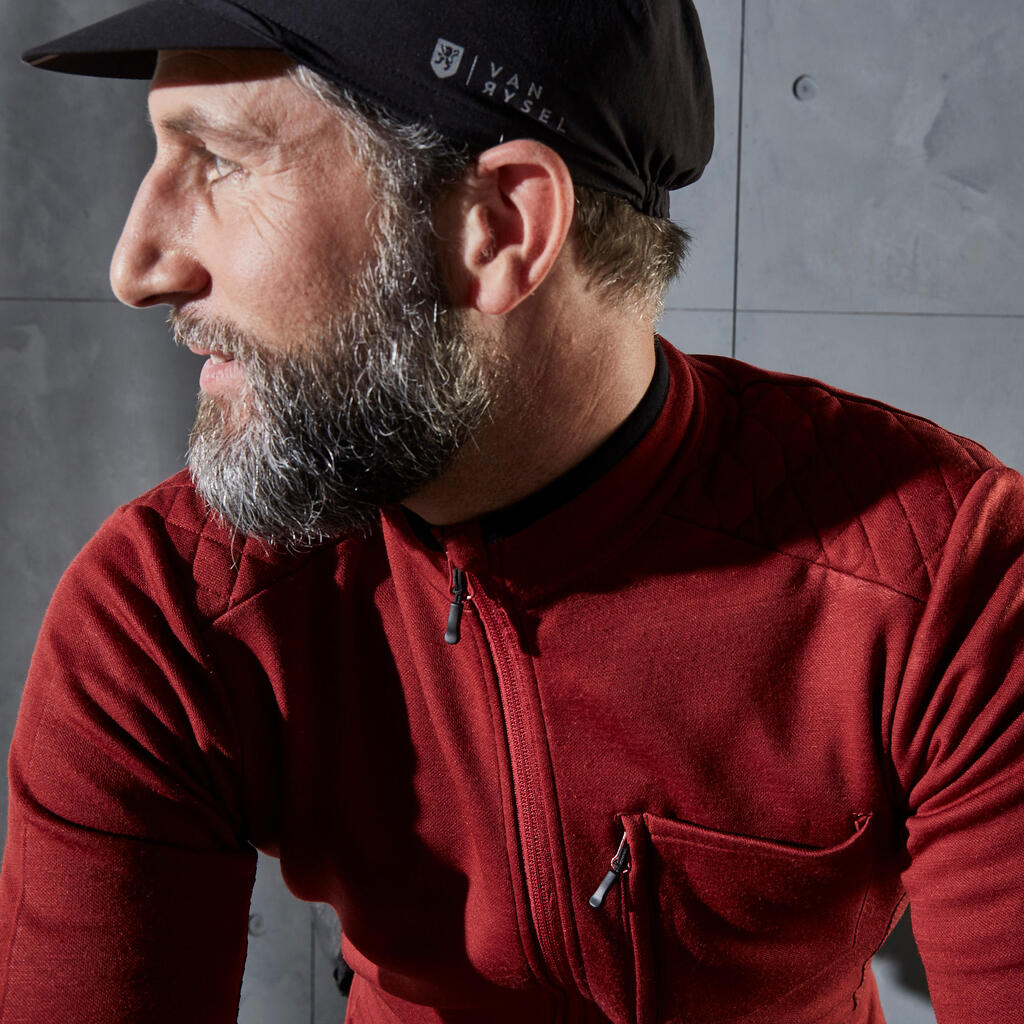 RC900 Warm Merino Long Sleeve Cycling Jersey - Bordeaux