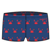 Baby / Kids' Swim Shorts - Blue Crab Print