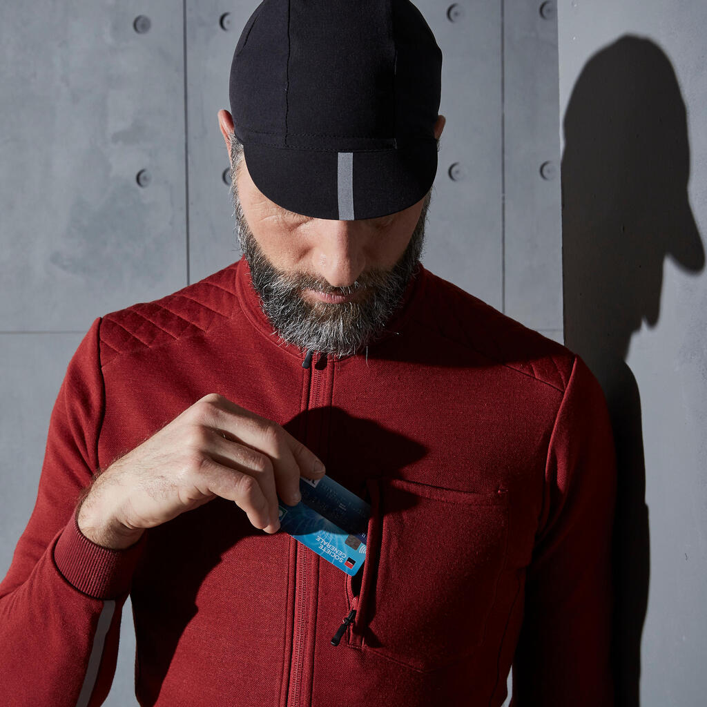 RC900 Warm Merino Long Sleeve Cycling Jersey - Bordeaux