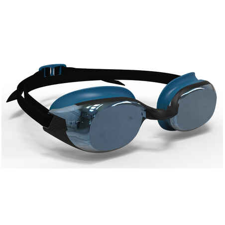 Swimming goggles BFIT - Mirrored lenses - One size - Black blue