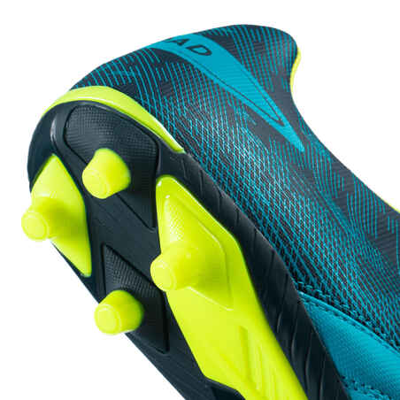 Kids' Moulded Dry Pitch Rugby Boots R500 - Blue - Decathlon