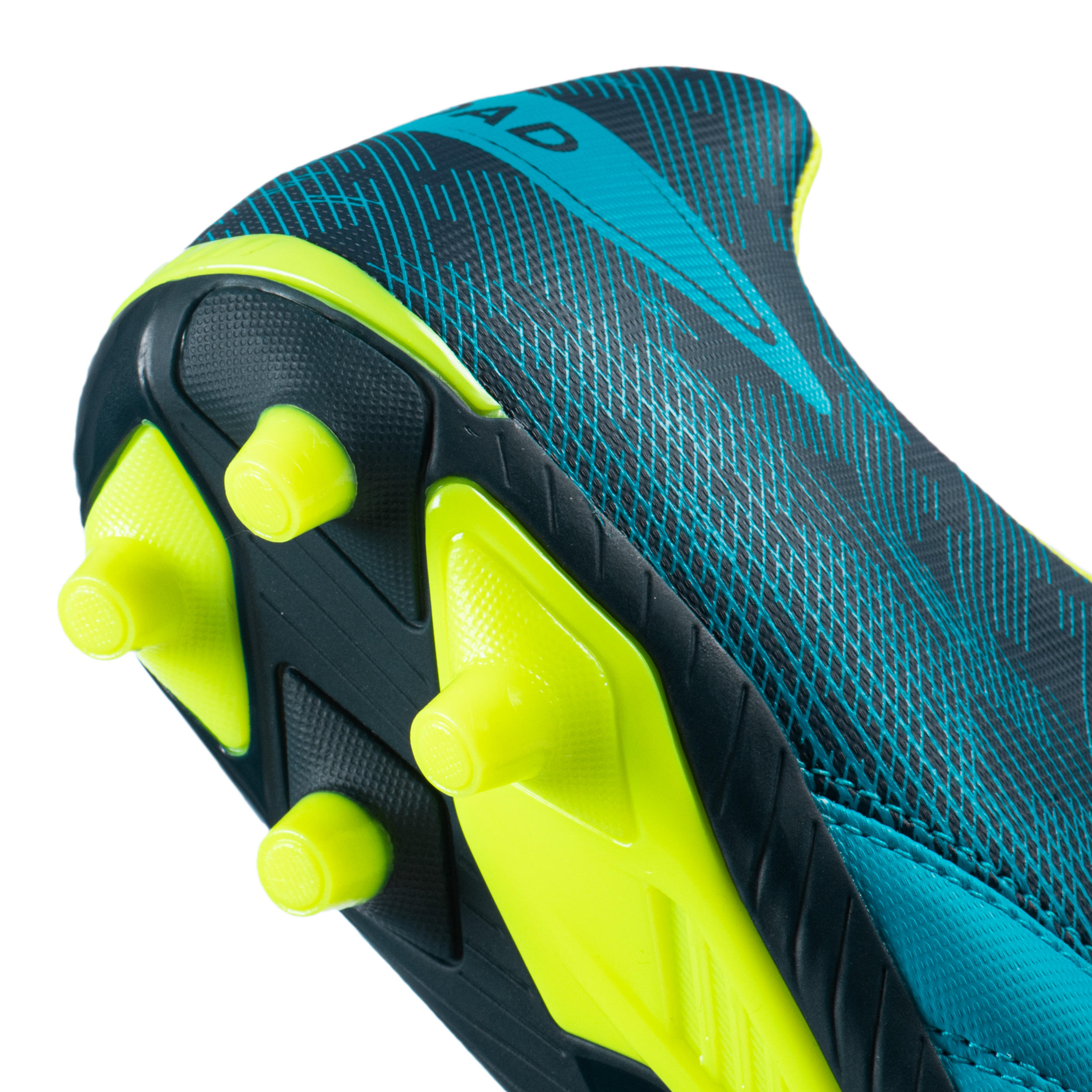 Tenis De Rugby Offload R500 Tacos Fijos Terrenos Secos Niños Azul 2/6
